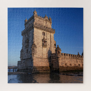 Puzzle Torre Belem al atardecer en Lisboa, Portugal