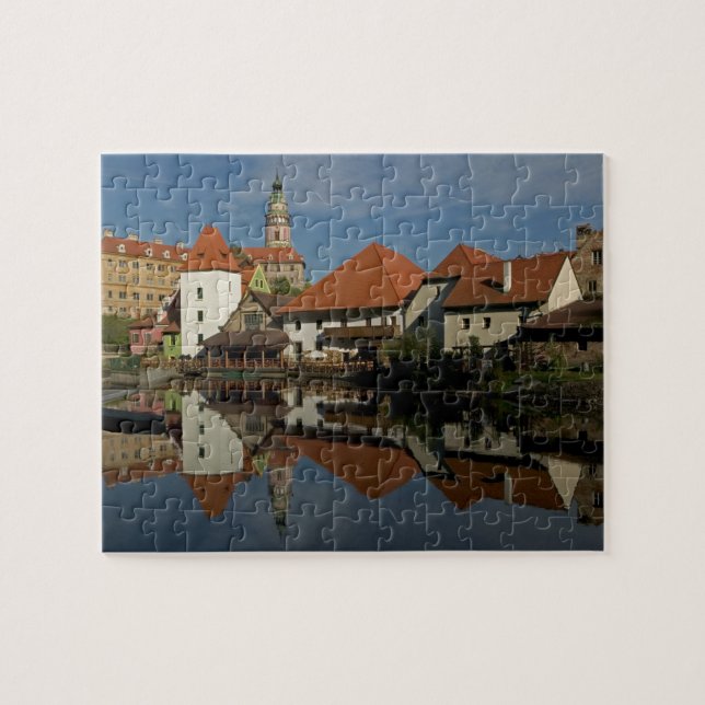 Puzzle Torre Chateau, río Vltava, Cesky Krumlov, (Horizontal)