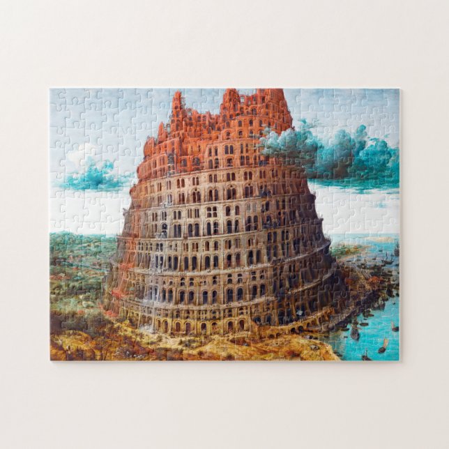 Puzzle Torre de Babel, Pieter Bruegel el anciano (Horizontal)