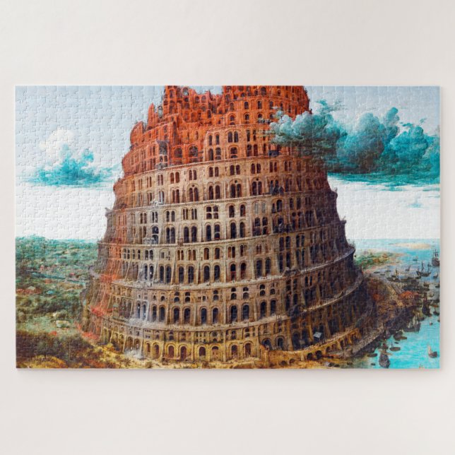 Puzzle Torre de Babel, Pieter Bruegel el anciano (Horizontal)