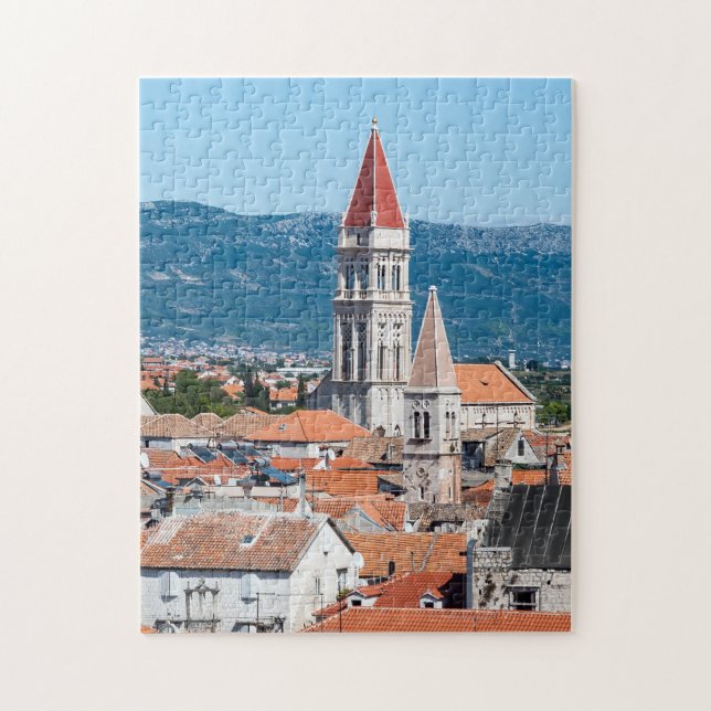 Puzzle Torre de la catedral de Trogir - Dalmacia, Croacia (Vertical)