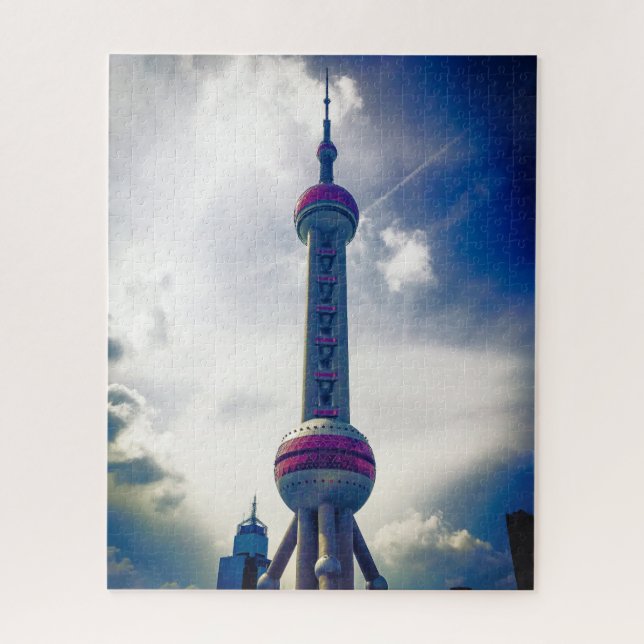Puzzle Torre de la Perla Oriental - Shanghai China - 16x2 (Vertical)