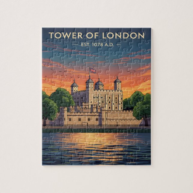 Puzzle Torre de Londres al atardecer (Vertical)