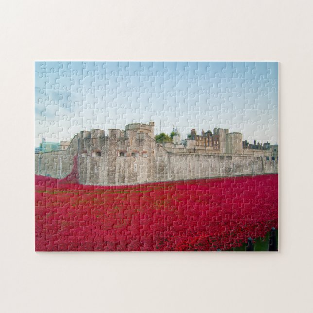 Puzzle Torre de Londres Amapolas de noviembre (Horizontal)