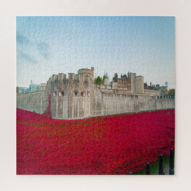 Puzzle Torre de Londres Amapolas de noviembre (Vertical)