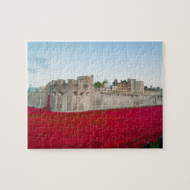 Puzzle Torre de Londres Amapolas de noviembre (Horizontal)
