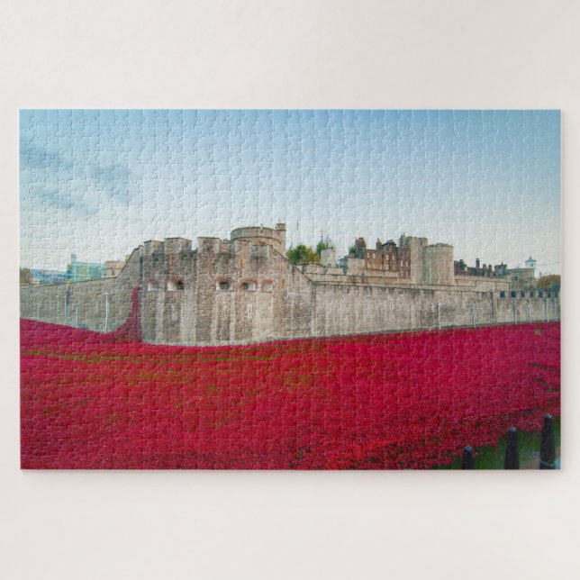 Puzzle Torre de Londres Amapolas de noviembre (Horizontal)