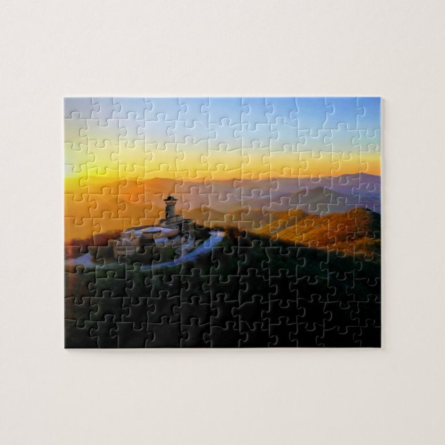 Puzzle Torre de observación del calvo de Brasstown al ama (Horizontal)