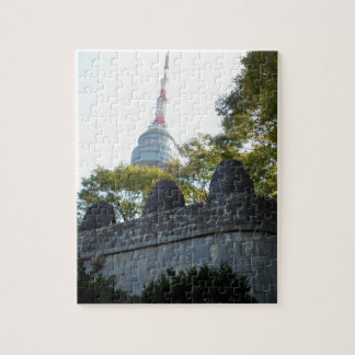 Puzzle Torre de Seul Namsan a través de los faros