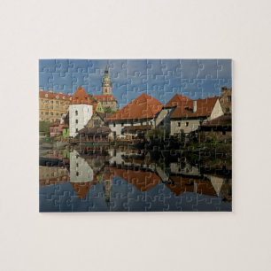 Puzzle Torre del castillo, río Vltava, Cesky Krumlov,