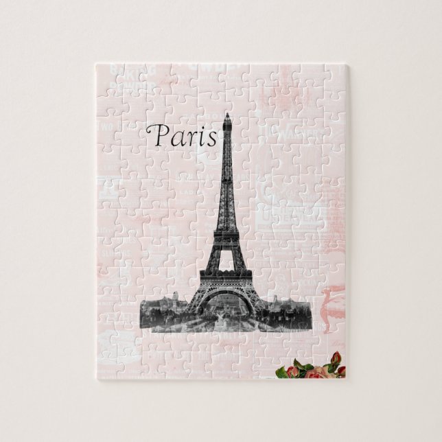 Puzzle Torre Eiffel del vintage (Vertical)