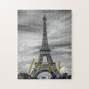 Puzzle Torre Eiffel en blanco y negro París Francia