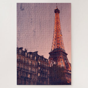 Puzzle Torre Eiffel - Estilo Retro de París - 20x30 - 101