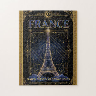 Puzzle Torre Eiffel Francia Cósmica Arte Celestial
