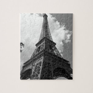 Puzzle Torre Eiffel negra y blanca en París