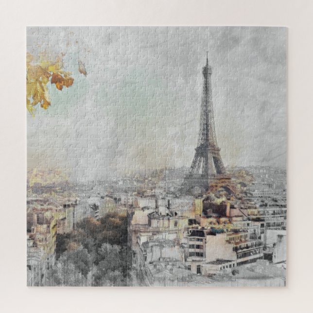 Puzzle Torre Eiffel. París, Francia (Vertical)