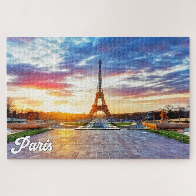 Puzzle Torre Eiffel, París, Francia (Horizontal)