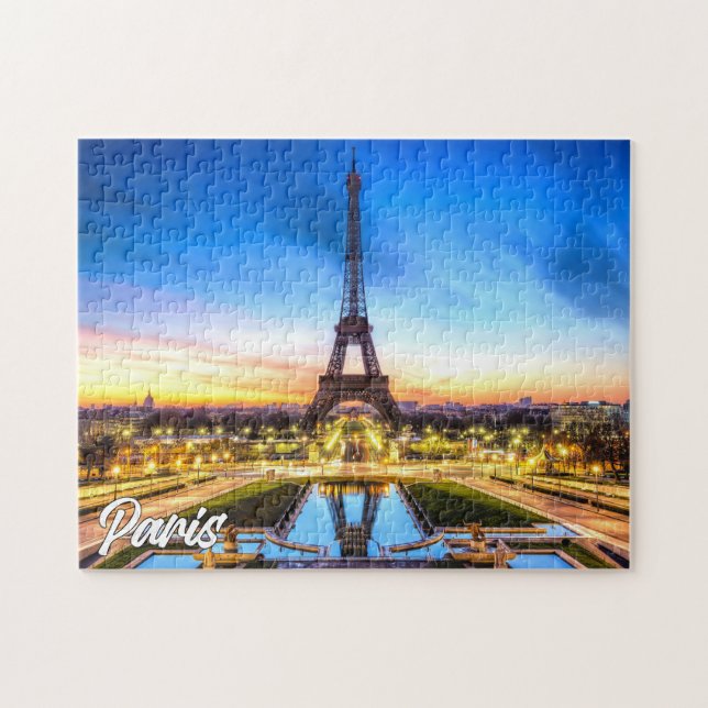 Puzzle Torre Eiffel - París, Francia (Horizontal)
