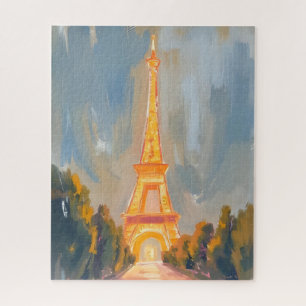 Puzzle Torre Eiffel París Francia Acuarela