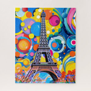 Puzzle Torre Eiffel Pop Art