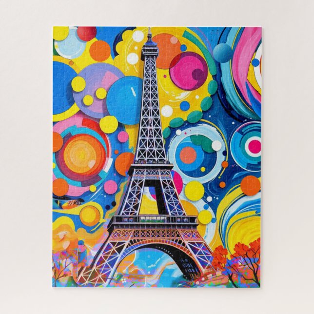 Puzzle Torre Eiffel Pop Art (Vertical)