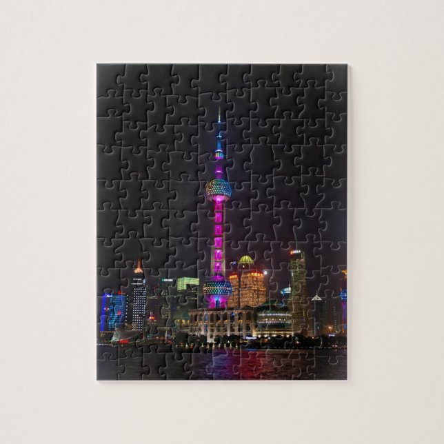 Puzzle Torre oriental de la perla - Shangai - 8x10 - 110 (Vertical)