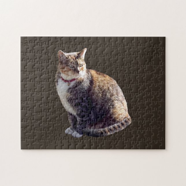 Puzzle Tortoiseshell Cat (Horizontal)