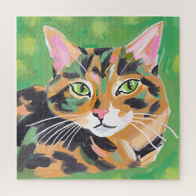 Puzzle Tortoiseshell Cat (Vertical)