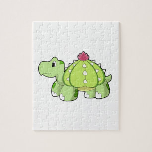 Puzzle Tortuga como cactus