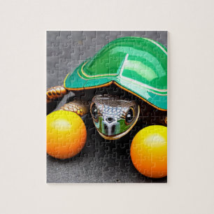 Puzzle Tortuga con bolas de billar