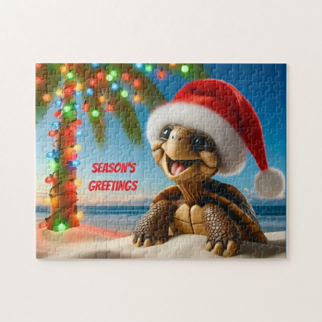 Puzzle Tortuga de Navidad (Horizontal)