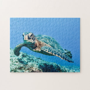 Puzzle Tortuga del Mar Verde