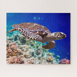 Puzzle Tortuga marina de arrecife de coral