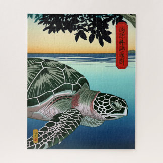 Puzzle Tortuga marina entre manglares - Arte japonés
