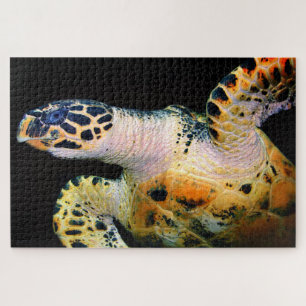 Puzzle Tortuga Marina Impresionante en Primer Plano