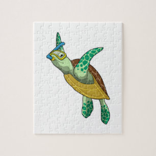 Puzzle Tortuga para bucear con tubo