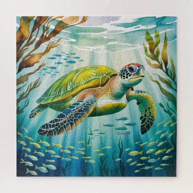 Puzzle Tortuga Pintada (Vertical)