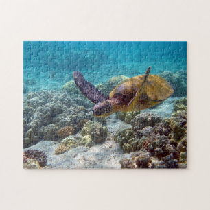 Puzzle Tortuga verde