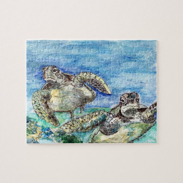 Puzzle Tortugas marinas (Horizontal)