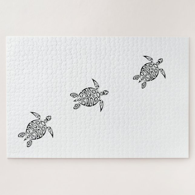 Puzzle Tortugas Tribal Tatoo Animal (Horizontal)