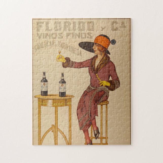 Puzzle Tostada de Vino Lady Ephemera (Vertical)