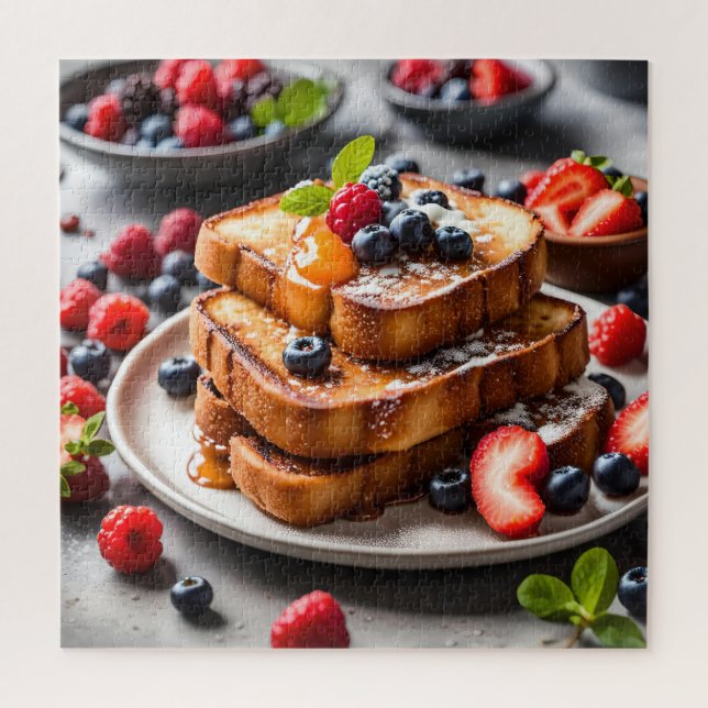 Puzzle Tostada Francesa con Frutas del Bosque (Vertical)