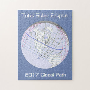 Puzzle Total Solar Eclipse 2017 Global Path