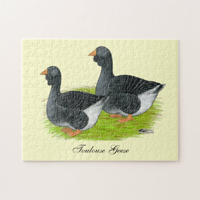 Puzzle Toulouse Dewlap Geese (Horizontal)