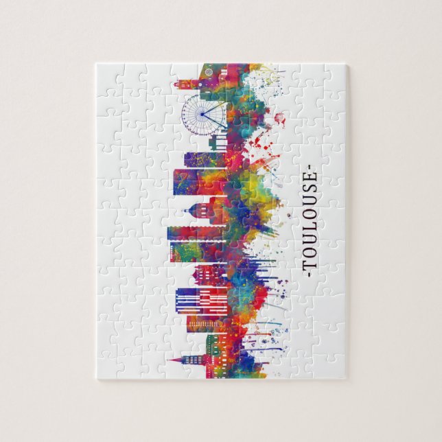 Puzzle Toulouse France Skyline (Vertical)