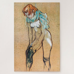 Puzzle Toulouse-Lautrec - Mujer subiendo sus medias