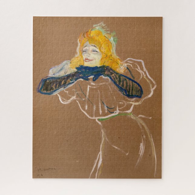 Puzzle Toulouse-Lautrec - Yvette Guilbert Singing (Vertical)