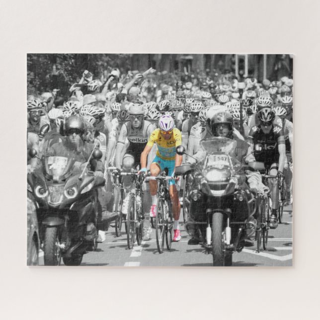 Puzzle Tour de Francia Carrera de Ciclismo de Jersey Amar (Horizontal)