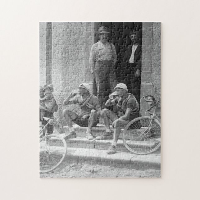 Puzzle Tour De Francia: Viñeta tomando un descanso (Vertical)