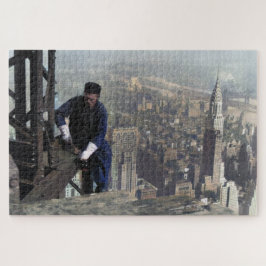 Puzzle Trabajador del hierro en el marco Empire State 193